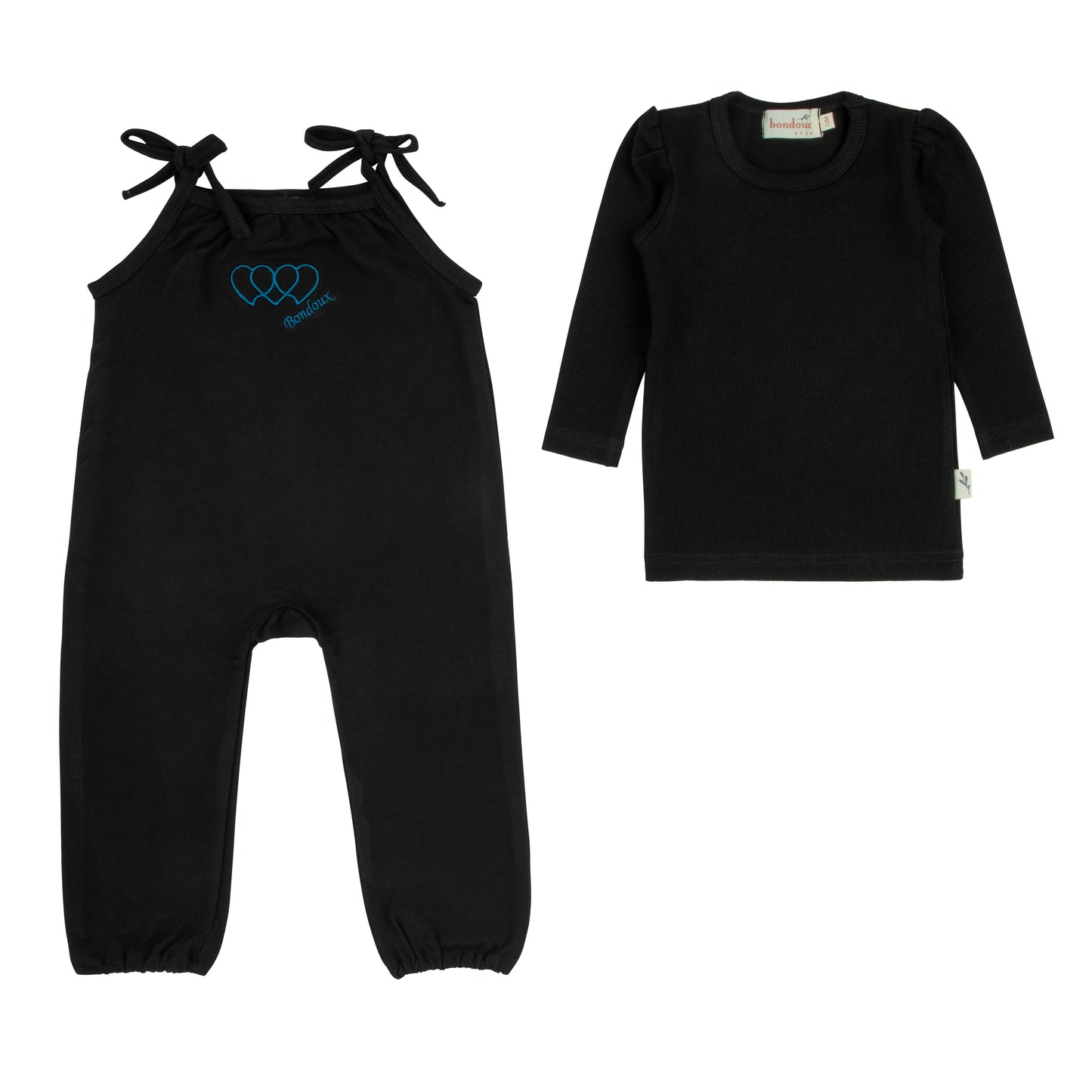 Bondoux Teal Detail Romper w/Shell