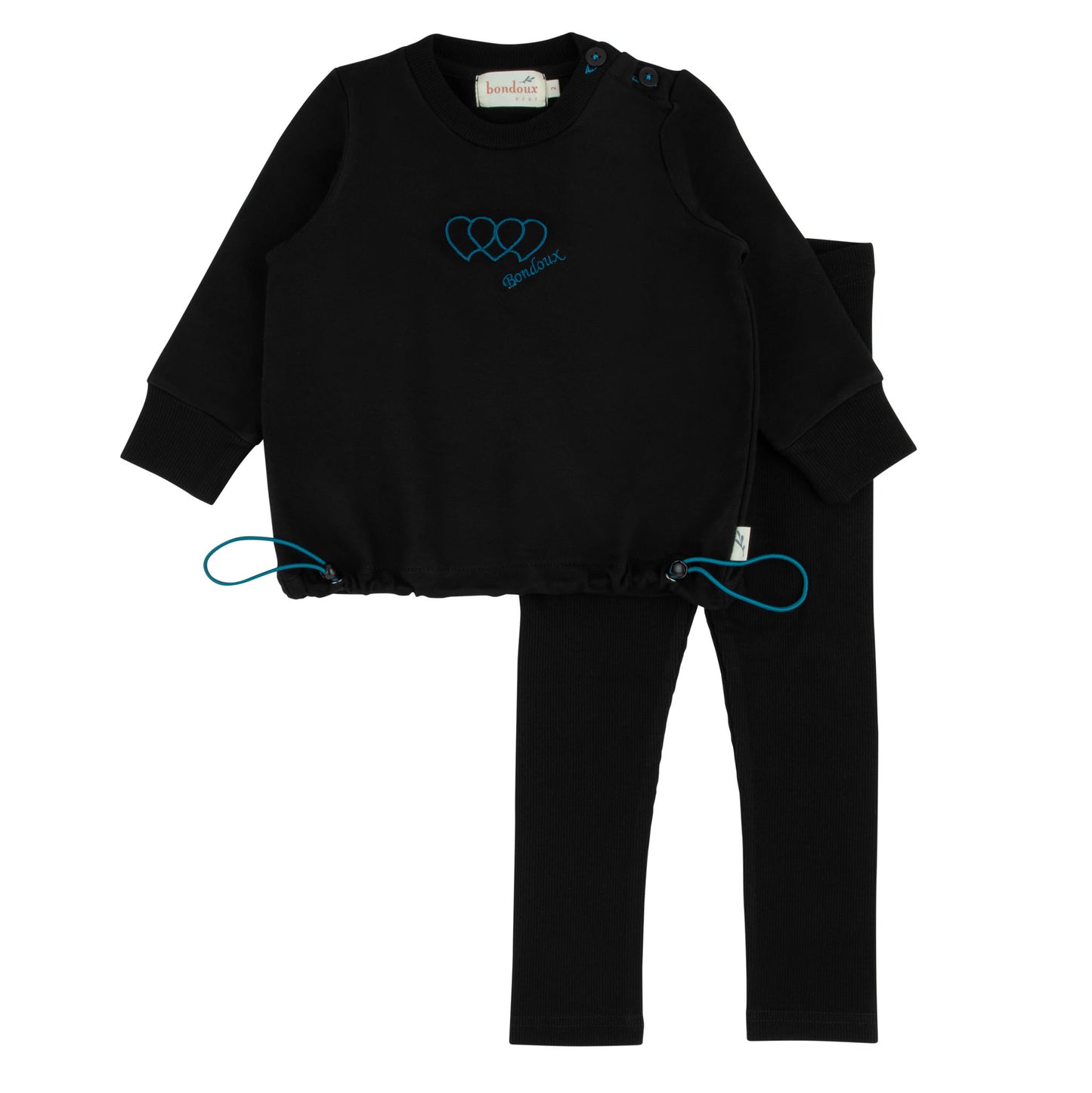 Bondoux Teal Detail Toddler 2 Piece Set