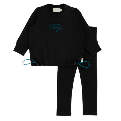Bondoux Teal Detail Toddler 2 Piece Set