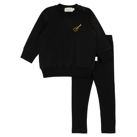 Bondoux Yellow N Denim Toddler 2 Piece Set
