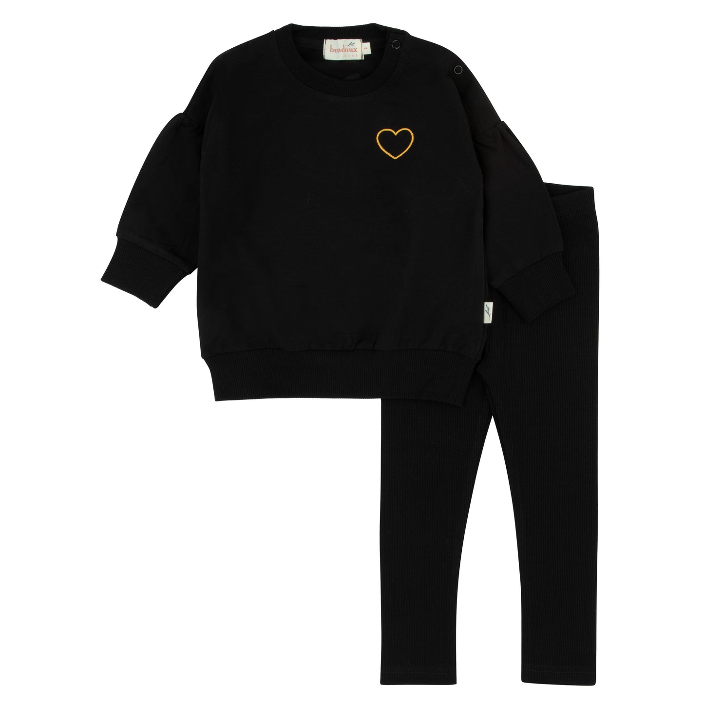 Bondoux Yellow N Denim Toddler 2 Piece Set