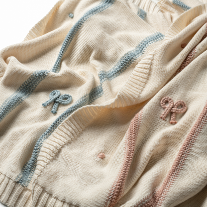 Domani Home Mini Bow Blanket Pink