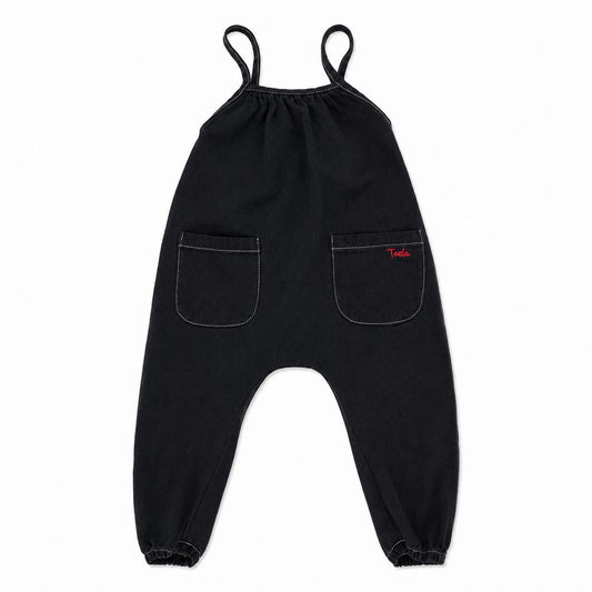 Teela Black Denim Romper