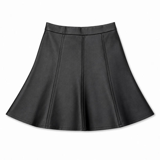 Teela Leather Panel Skirt