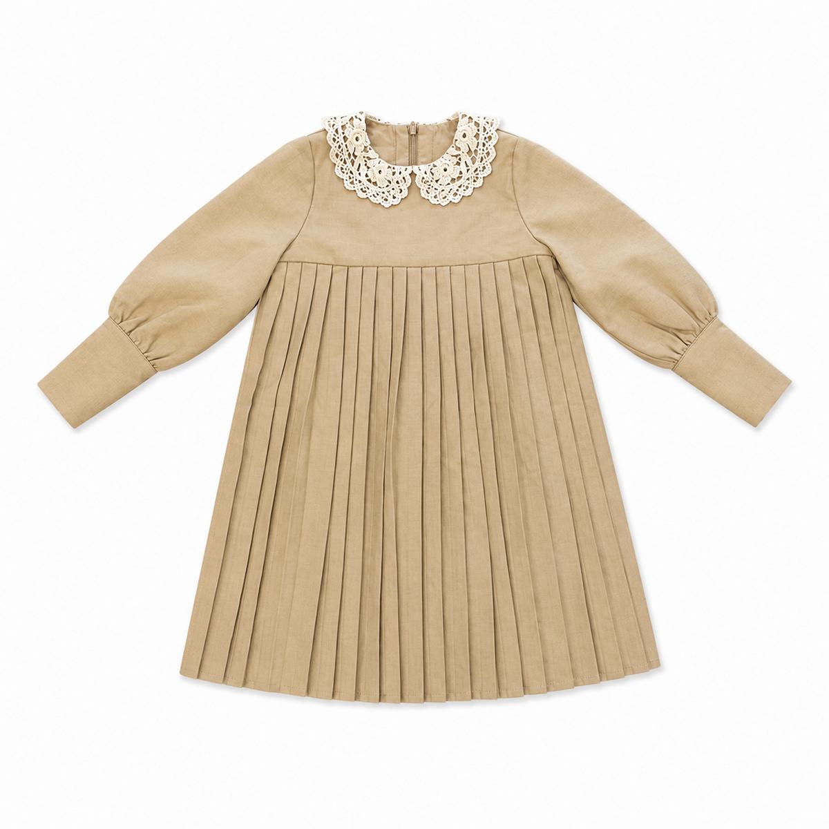 Teela Wool Pleated Dress