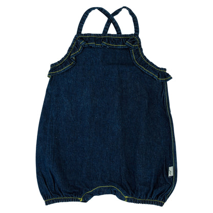 Bondoux Denim & Yellow Baby Romper (girl)