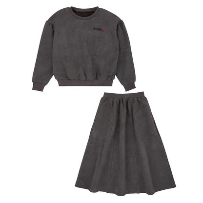 Bondoux Acid Wash Girls Top