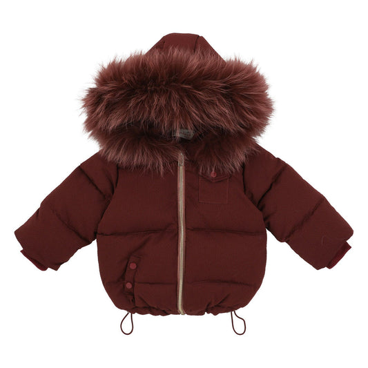 Bondoux Textured Fabric Jacket Girl