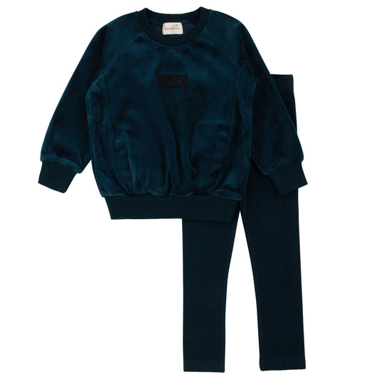 Bondoux Logo Velour 2 Piece Set