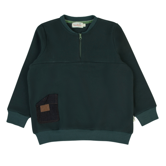 Bondoux Leather Patch Boys Top