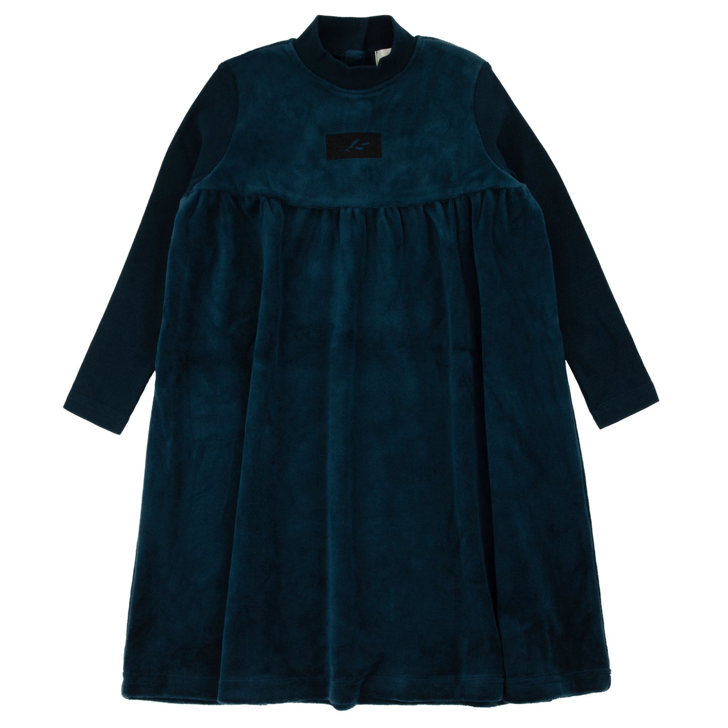 Bondoux Logo Velour Dress