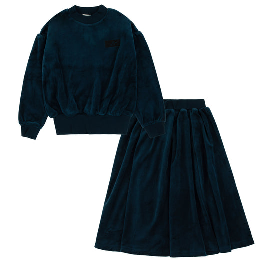 Bondoux Logo Velour Preteen Set