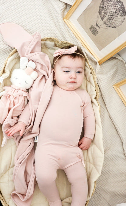 Maniere Bow Wrap Footie