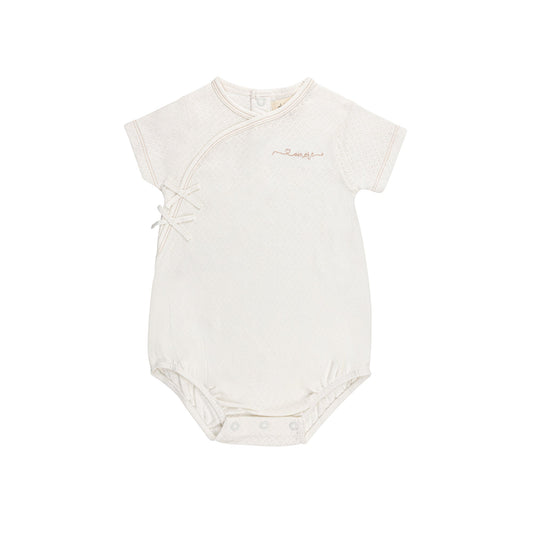 Ely's & Co Organic Amore Pointelle Romper (girl)