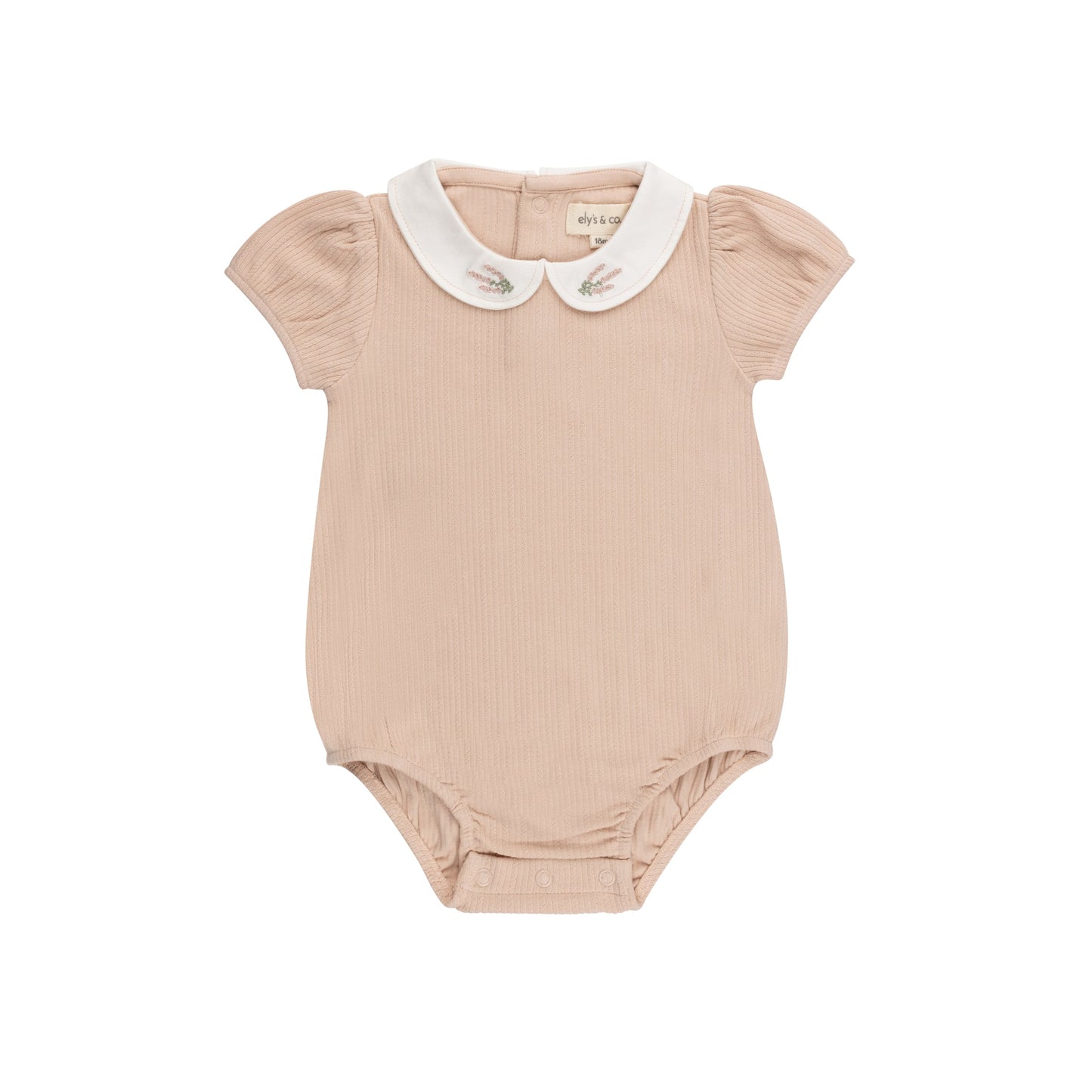 Ely's & Co Embroidered Collar Romper (girl)