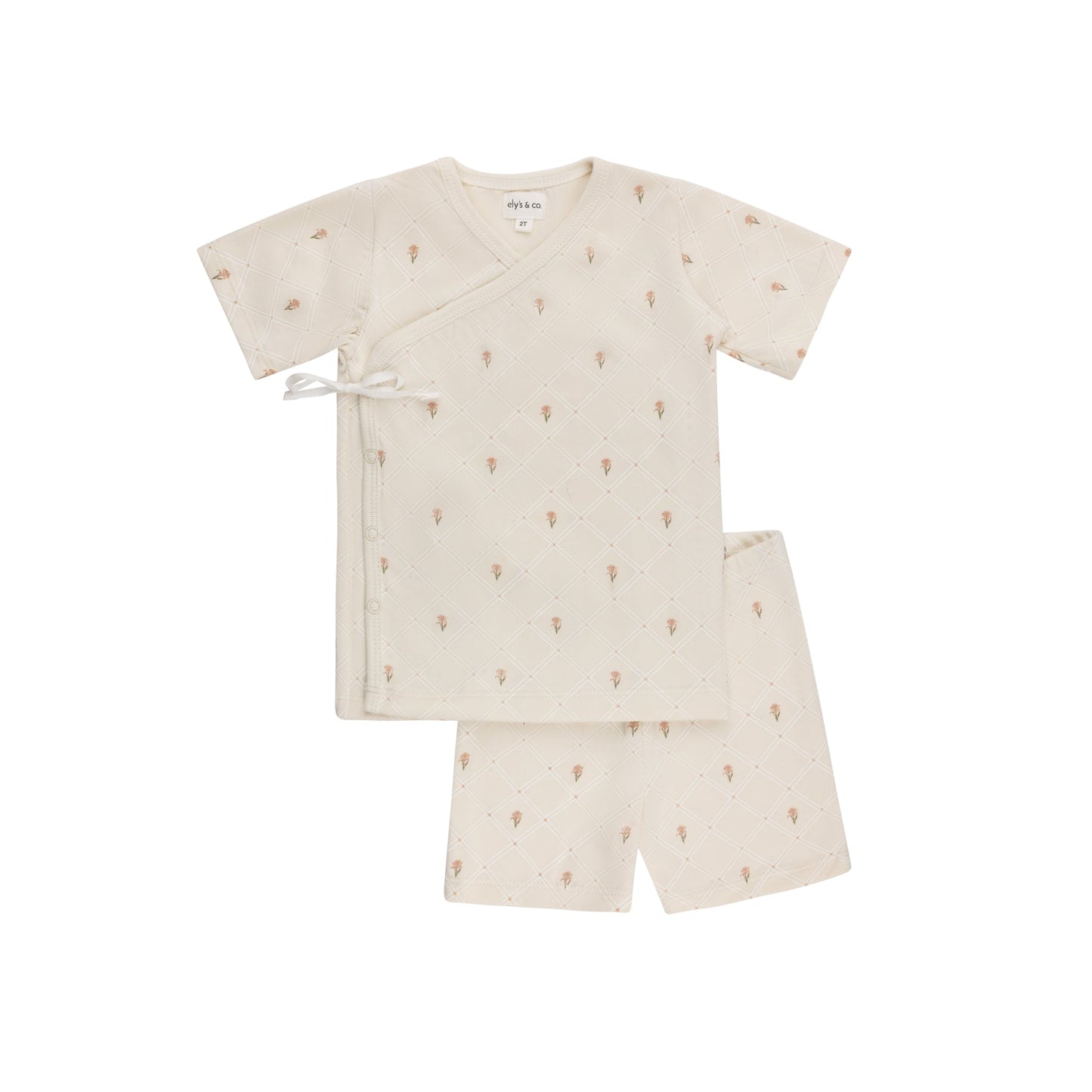 Ely's & Co Floral Grid Lounge Set (girl)