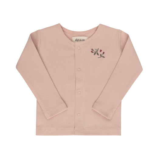 Ely's & Co Floral Embroider Collar Cardigan (girl)