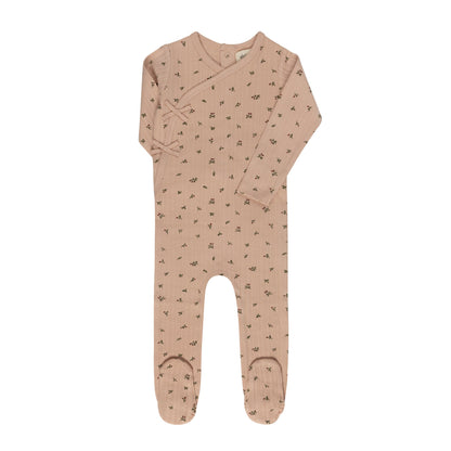 Ely's & Co Floral Pointelle Footie (girl)
