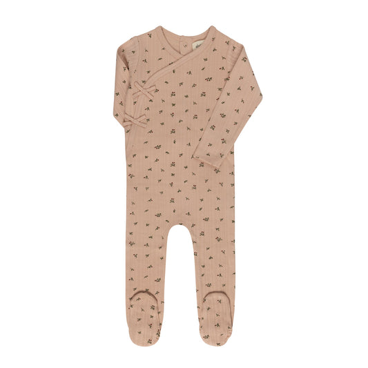 Ely's & Co Floral Pointelle Footie (girl)