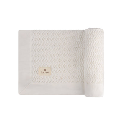 Looms Wave Knit Pointelle Blanket