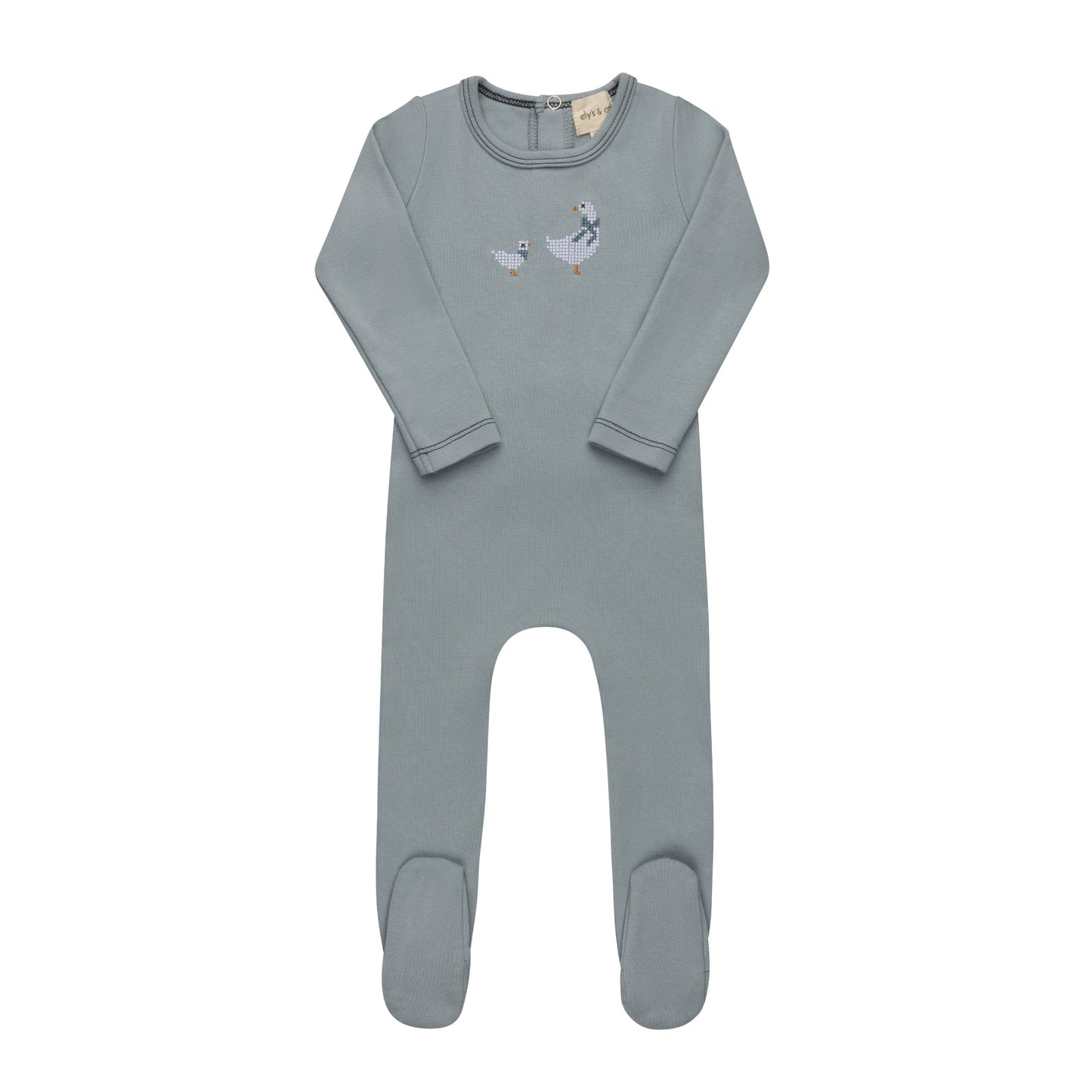 Ely's & Co Cross Stitch Duckling Footie