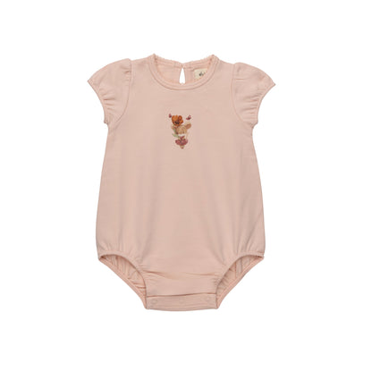 Ely's & Co French Terry Mouse Romper (girl)