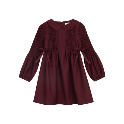 Looms Herringbone Smocked Dress