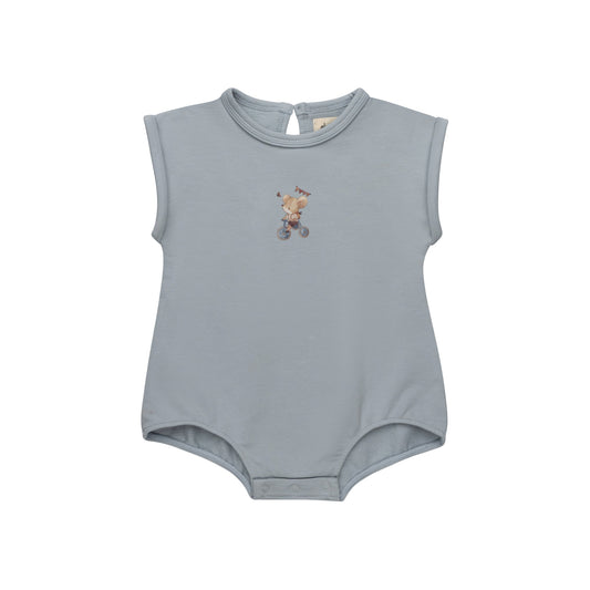 Ely's & Co French Terry Mouse Romper