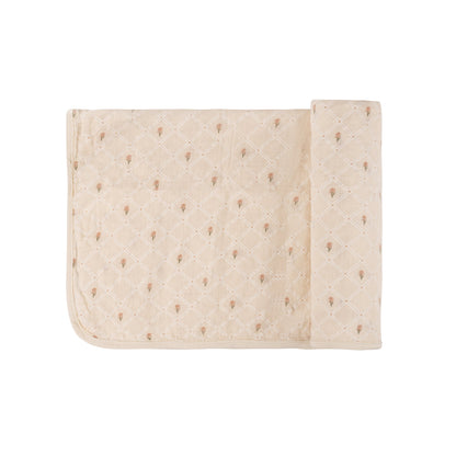 Ely's & Co Floral Grid Muslin Swaddle