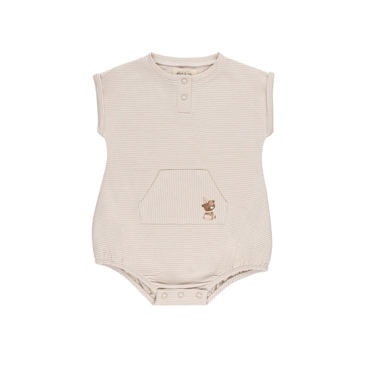 Ely's & Co Organic Bear Romper