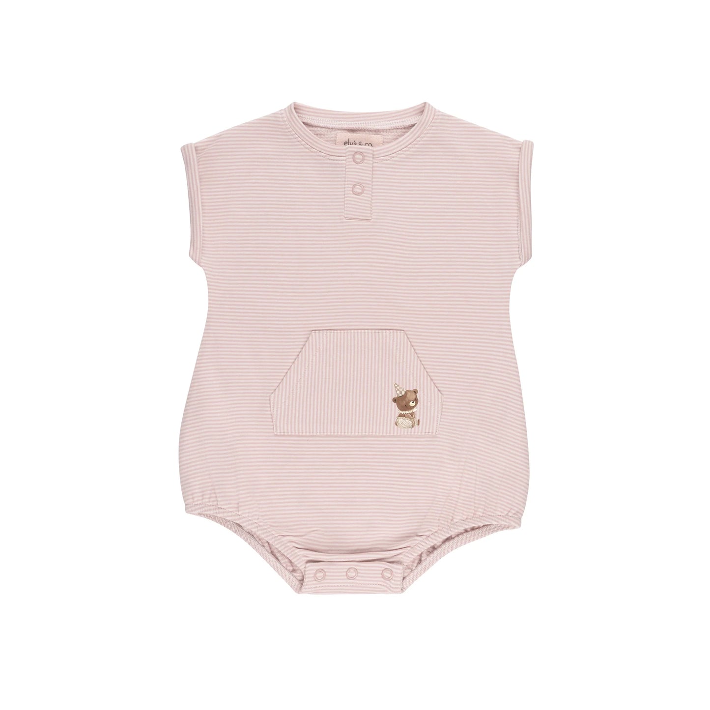 Ely's & Co Organic Bear Romper (girl)