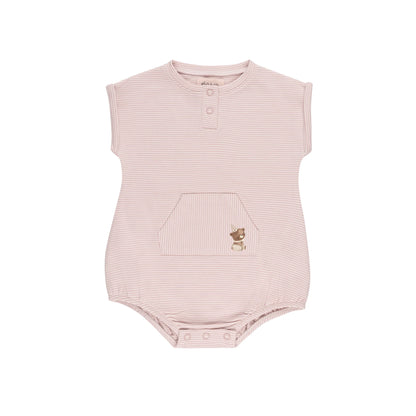 Ely's & Co Organic Bear Romper (girl)