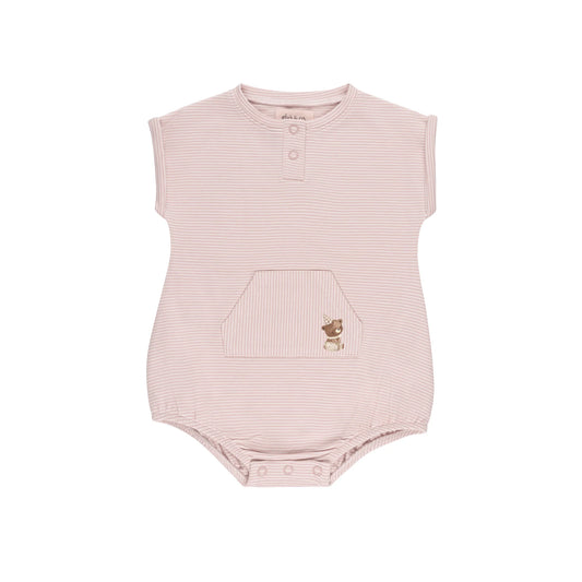 Ely's & Co Organic Bear Romper (girl)