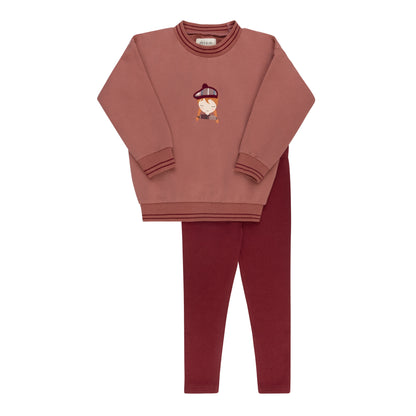 Ely's & Co French Terry Scottish Girl 2pc Set