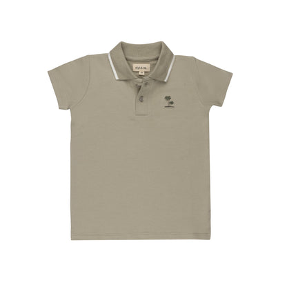 Ely's & Co Ribbed Palm Embroidered Polo