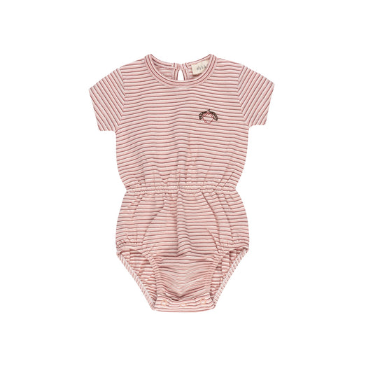 Ely's & Co Metallic Stripe Romper (girl)