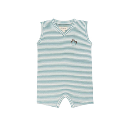Ely's & Co Metallic Stripe Romper
