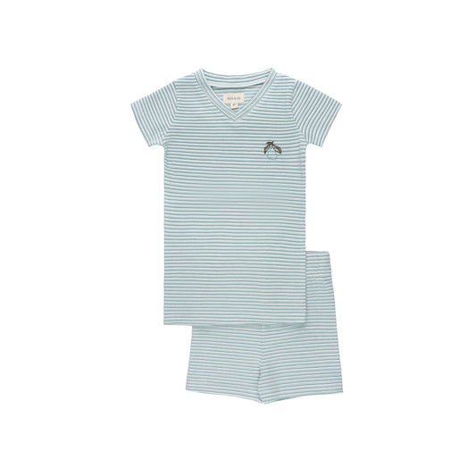 Ely's & Co Metallic Stripe Lounge Set