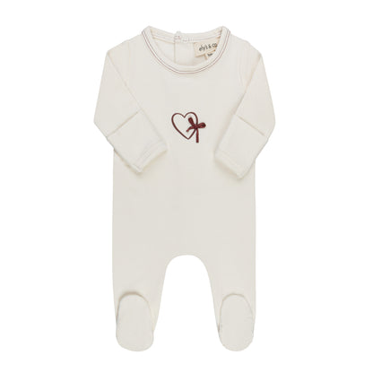 Ely's & Co Heart & Star Girl Footie & Beanie