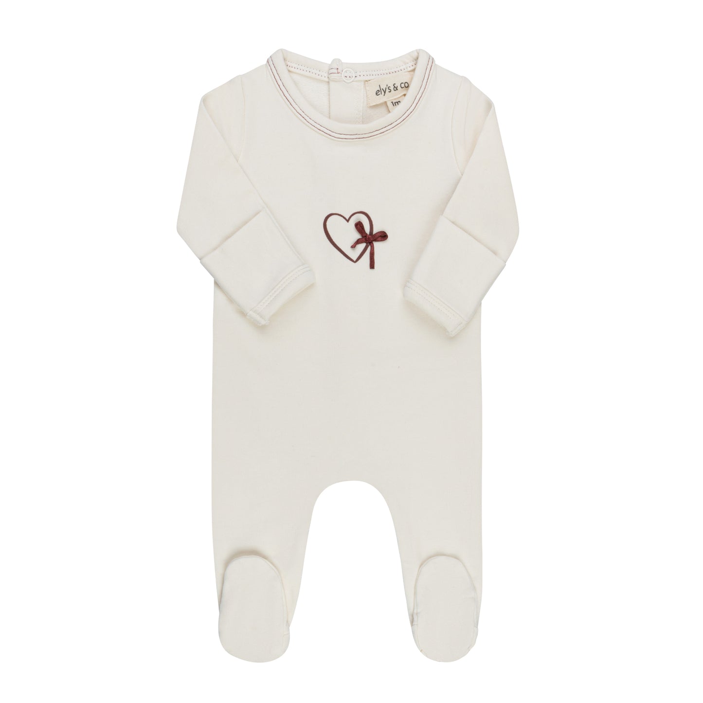 Ely's & Co Heart & Star Girl Footie