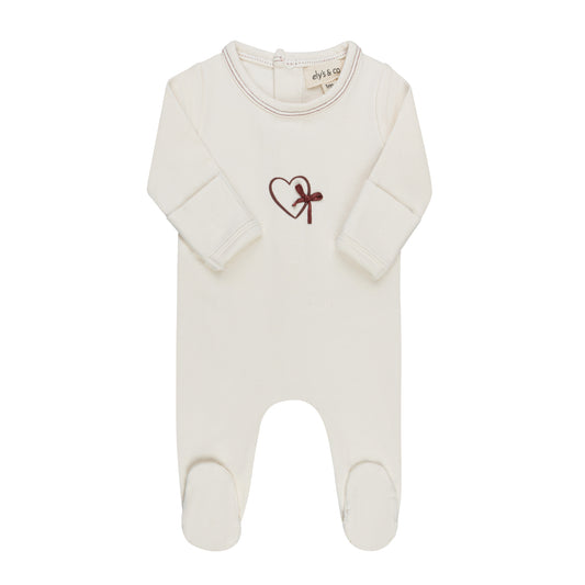 Ely's & Co Heart & Star Girl Footie