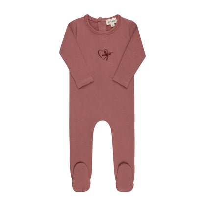 Ely's & Co Heart & Star Girl Footie & Beanie