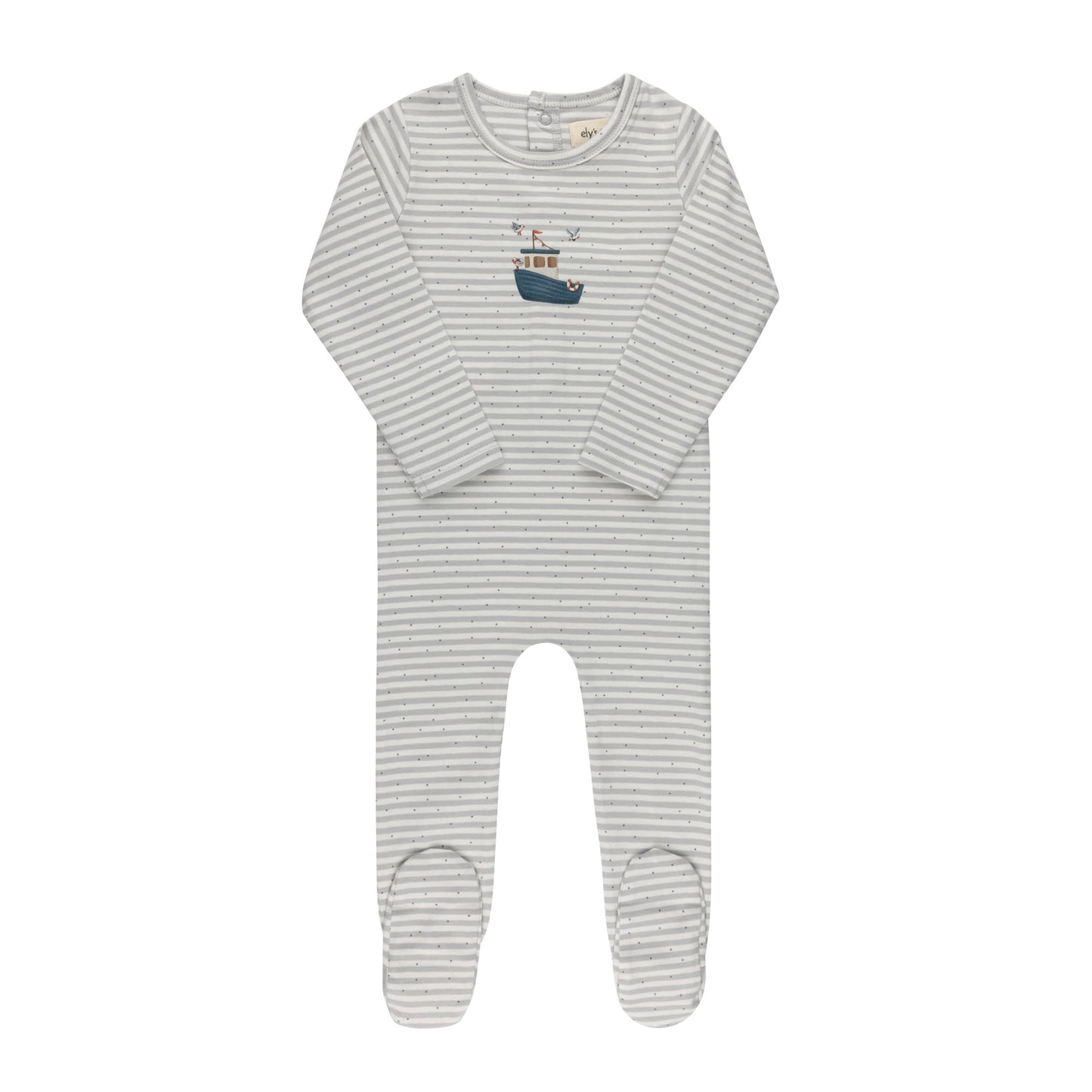 Ely's & Co Nautical Stripe Footie