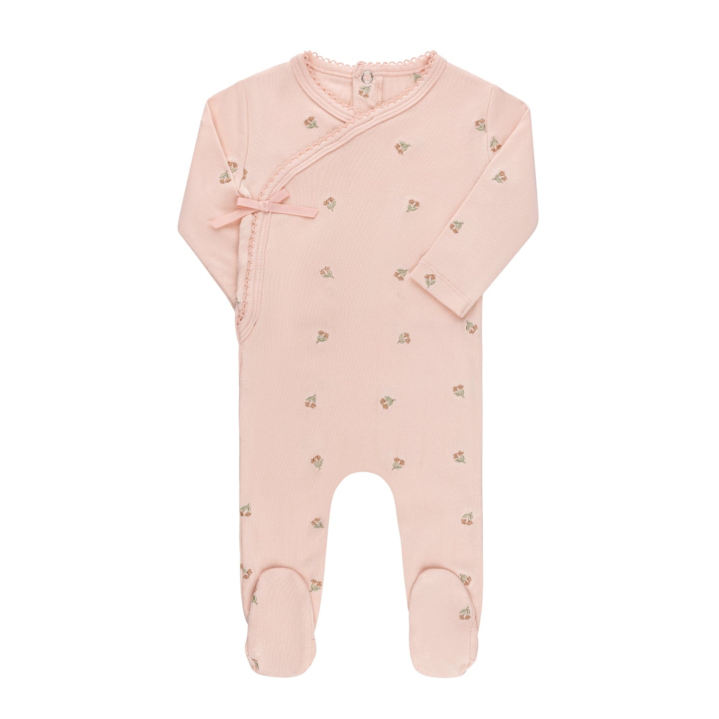 Ely's & Co Embroidered Footie (girl)