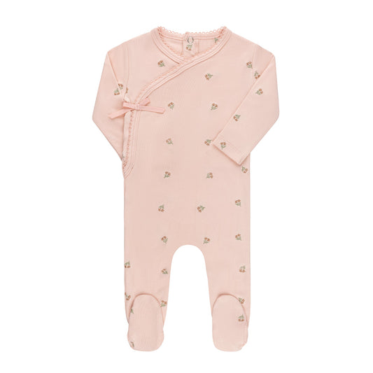 Ely's & Co Embroidered Footie (girl)