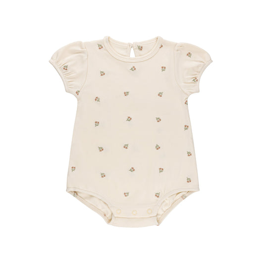 Ely's & Co Embroidered  Romper (girl)