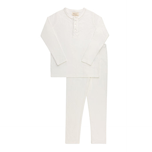 Ely's & Co Pointelle Heart Lounge Set (girl)