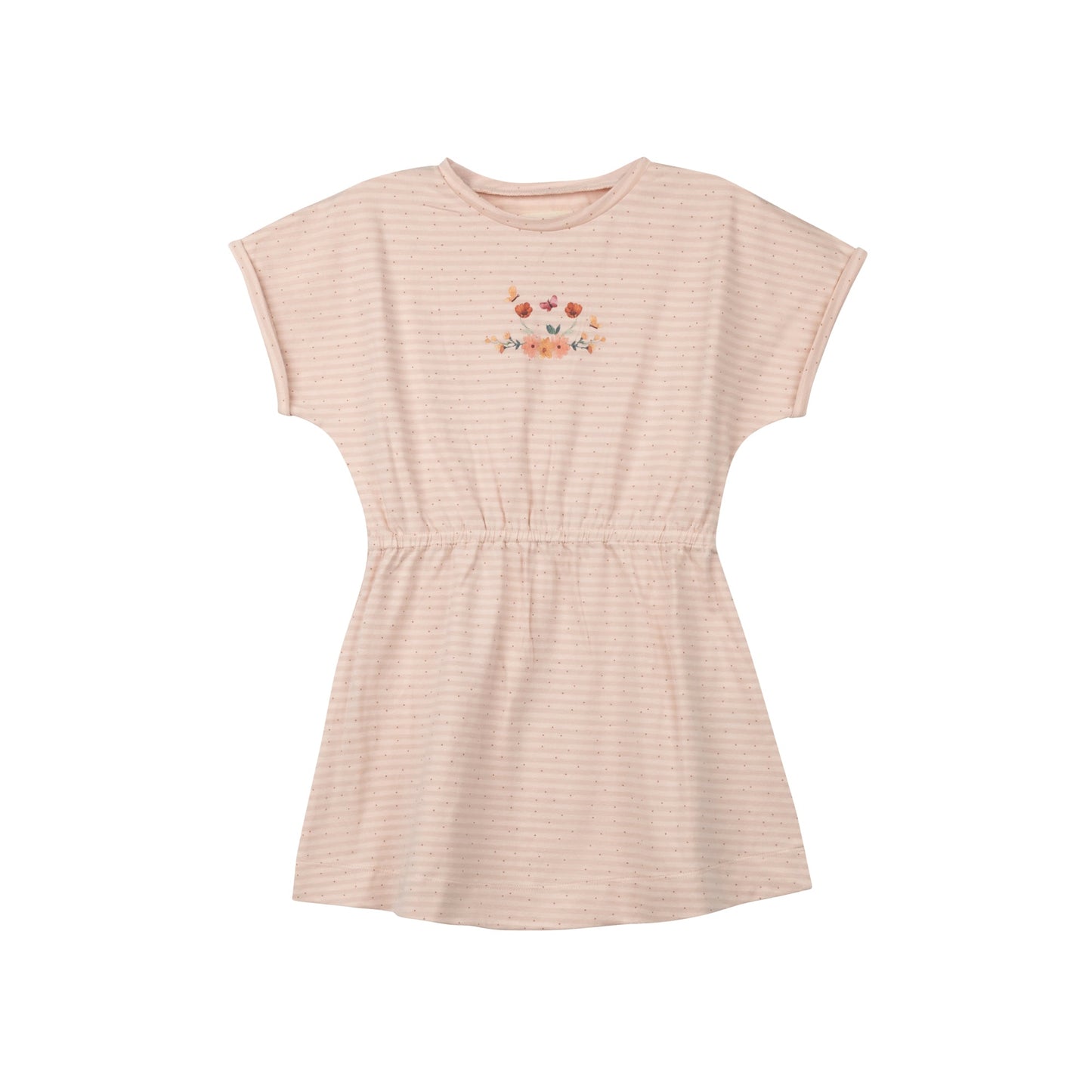 Ely's & Co Floral Stripe Short Sleeve Dress