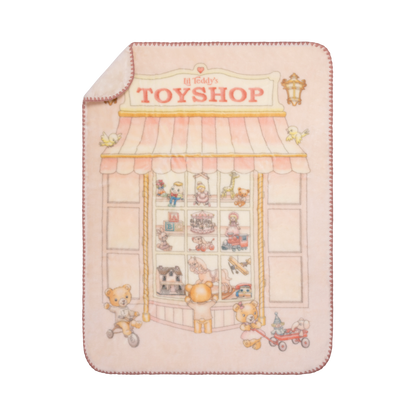 Lil Teddy's Toyshop Blanket (Sugary Pink)