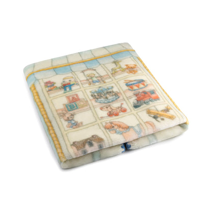 Lil Teddy's Toyshop Blanket (Blueberry Biscuit)